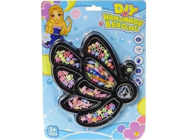 Sett med perler for strenging