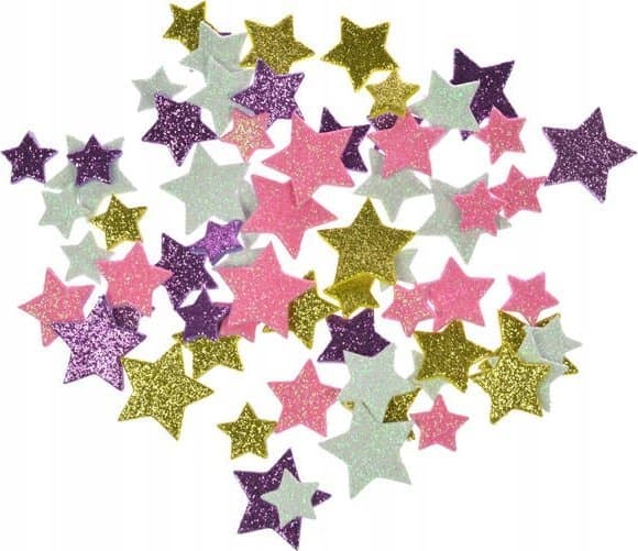 Arpex glitter tarrat tähdet sekalaiset värit