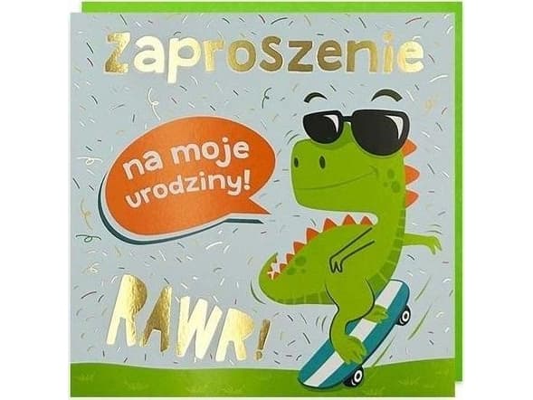 Bursdagsinvitasjon 5 stk