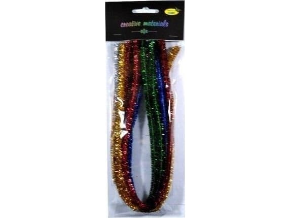 Druty chenille metallic 10szt