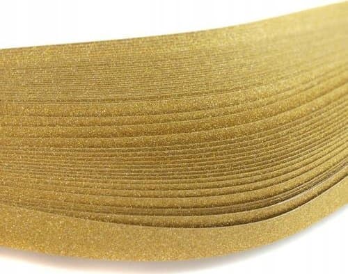 CreativeHobby Glitter quilling nauhat 10 mm/50kpl - kultainen