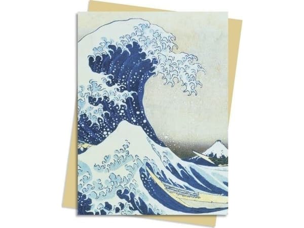 B6 carnet Den stora vågen i Kanagawa Hokusai Katsushi