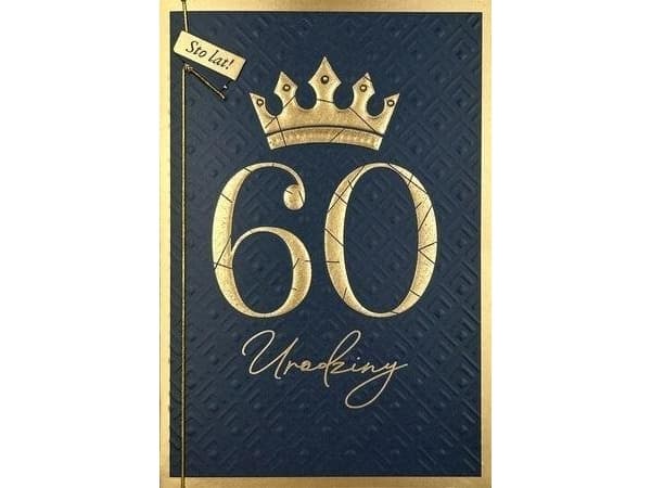 B6 Födelsedagskort 60
