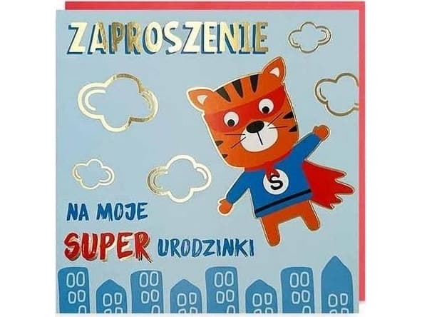 Syntymäpäiväkutsu 5kpl