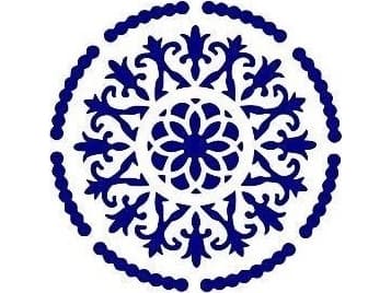 Vaskbar ornamentmal A4 20x30cm