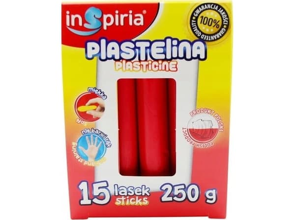 Punainen muovailuvaha 15 tikkua 250g