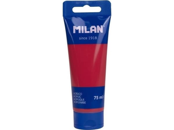 Akrylfärg i tub 75ml korallrödMILAN