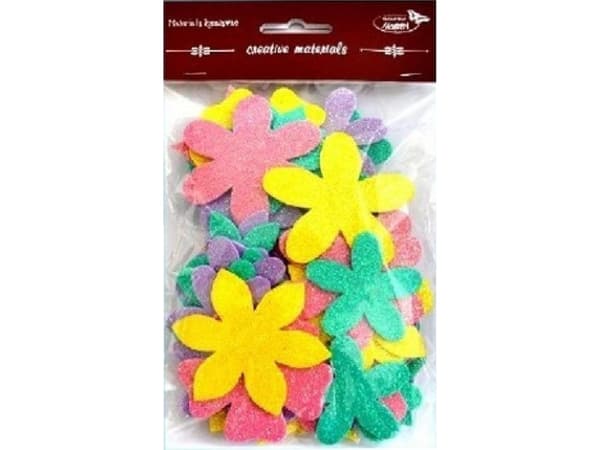 Glitterblommor 60st