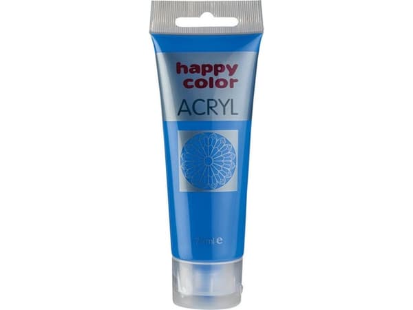 Happy Color akrylfärg 75ml pärlblå metallic