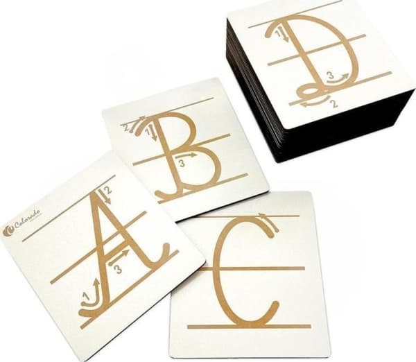 Alphabet for learning to write - capital letters