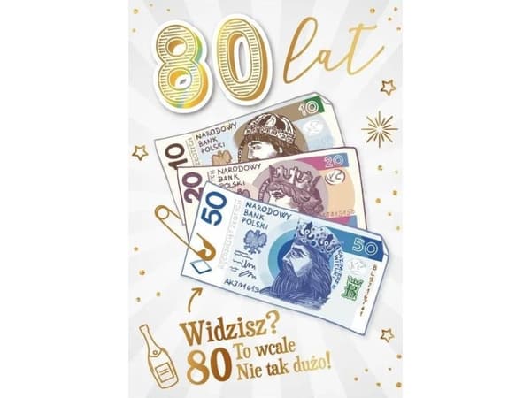 Syntymäpäiväkortti 80