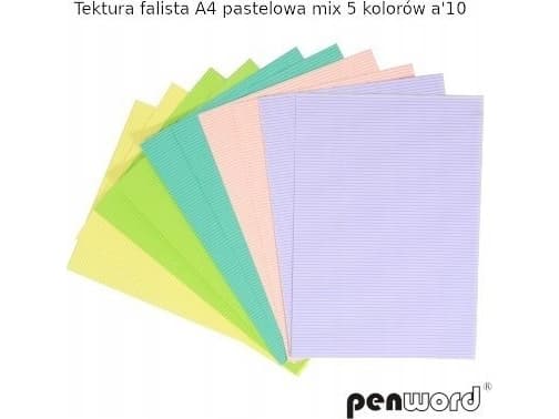 Tektura A4 väggkort pastelowa 10szt