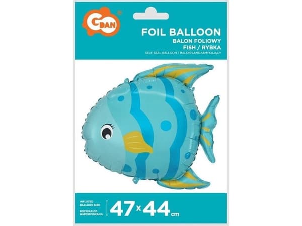 Folieballong Fisk 47x44cm EDUKAMP