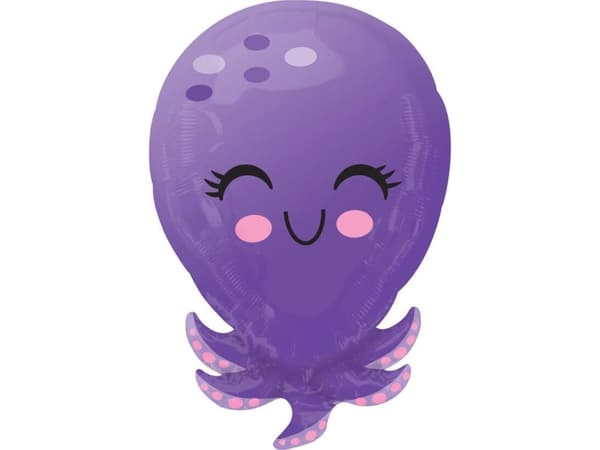 AMSCAN Kalvopallo Octopus - 35 x 53 cm - 1 kpl universaali