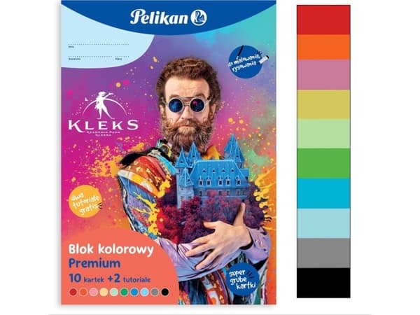 Pelikan tekninen värilohko A4 10k 180g luova tyhjä +2 opetusohjelmaa PELIKAN PELIKAN