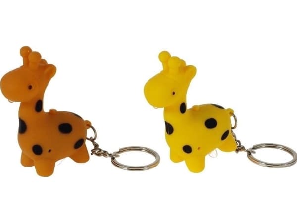 Giraff nyckelring ljus ljud (24st)