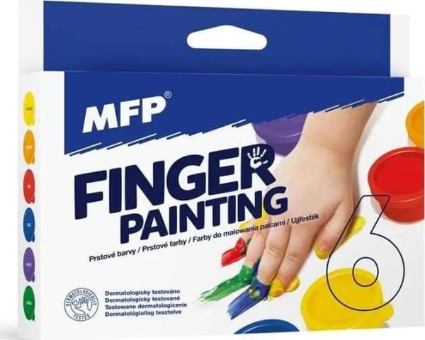 MFP papirfingermaling 6 farger 30ml 6300360