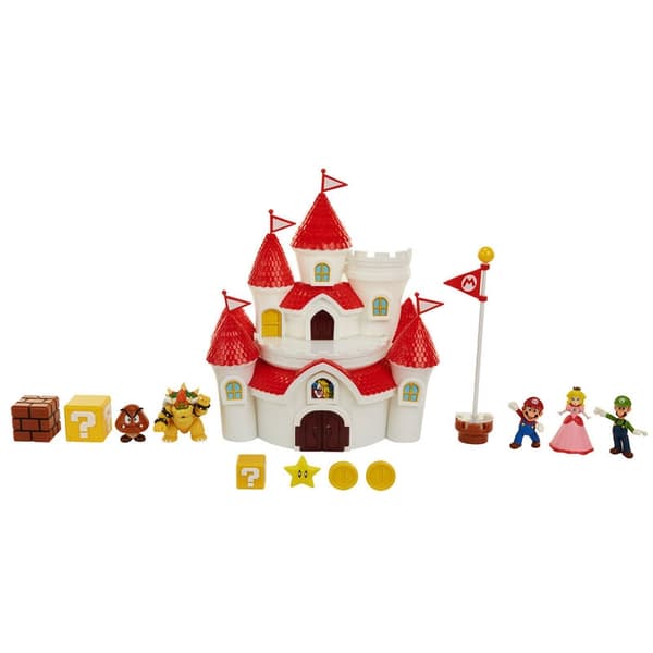 Super Mario Bros Mushroom Kingdom Deluxe Castle playset