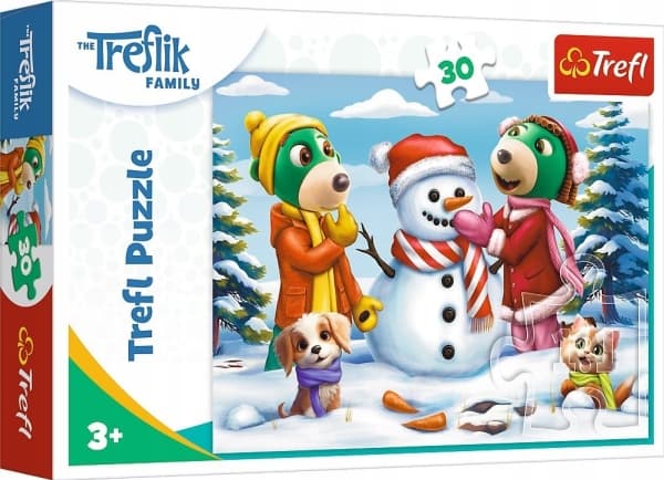 Trefl Puzzle 30el Treflik talvipelejä. Trefl perhe 18300 Trefl Trefl