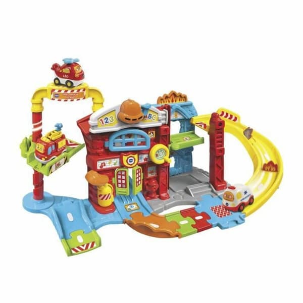 Legetøjssæt med køretøjer Vtech Maxi Fire Station med lyd (FR)
