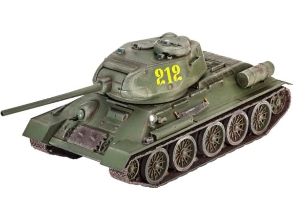 Revell 03302 Modellbyggsats T-34/85 i skala 1:72, Nivå 4, 144 År