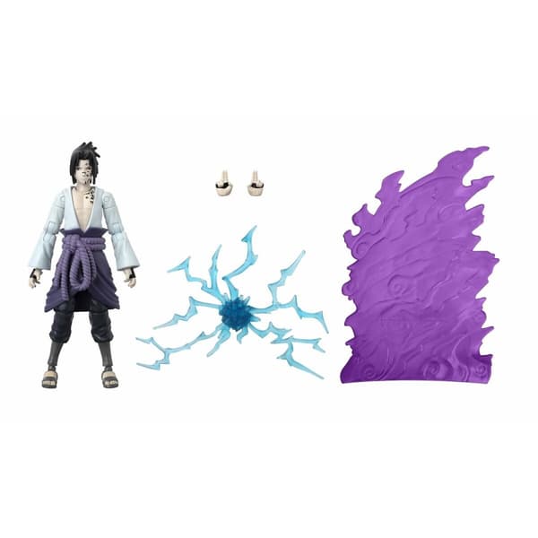Actionfigurer Naruto Shippuden Bandai Anime Heroes Beyond: Sasuke Uchiha 17 cm