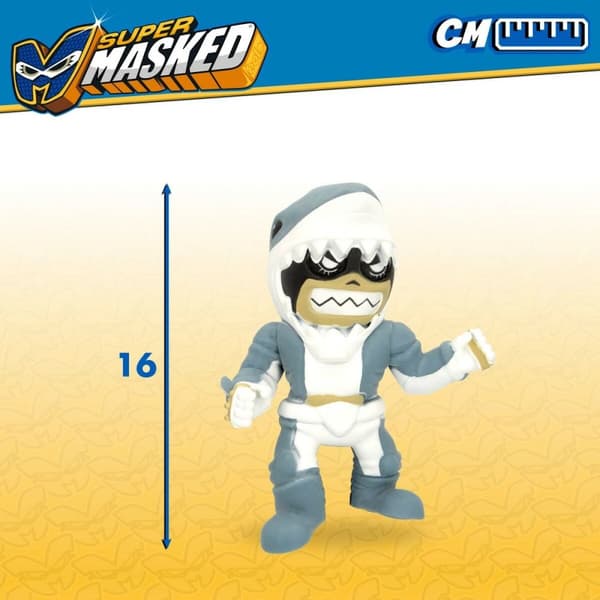 Action Figurer Eolo Super Masked Jaw Boy 14 x 16 x 8,5 cm Elastik (12 enheder)