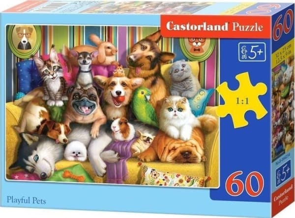 Castorland palapeli 60 palaa Iloiset eläimet