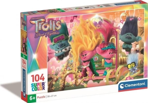 Puslespil Trolls 3, 104 brikker