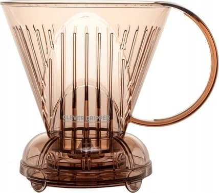 Clever Clever Dripper - Kaffetrakter L 500ml gjennomsiktig brun + 100 filtre