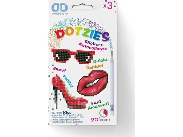 Dante Diamond Dotz kiss-3pak naklejki 018-DTZ12021 45898