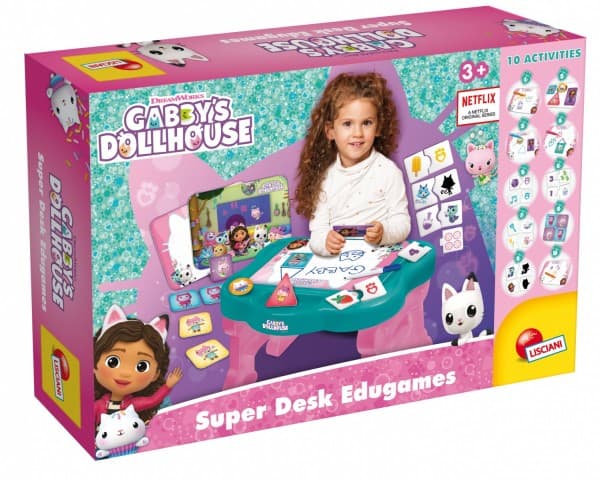 Lisciani Skrivebord med spill - Gabi's Cat House
