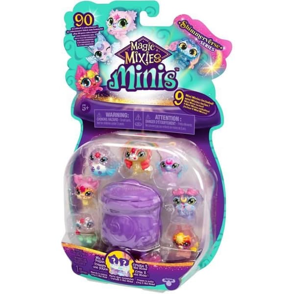 Pack 9 minifigurer - MAGIC MIXIES - Mini samlarvarelser, kittel och ingredienser ingår