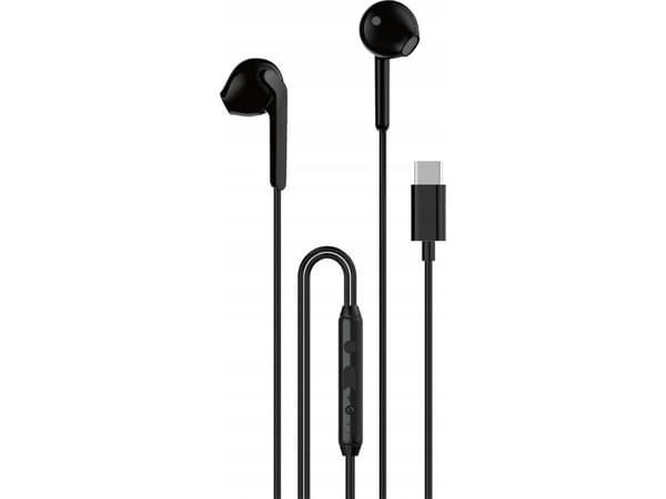 Dudao X3C in-ear USB-C-hörlurar med sladd 1,2 m - sort