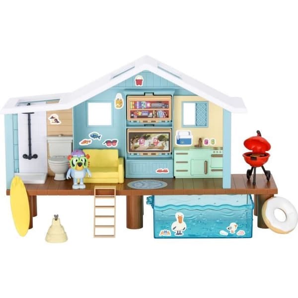 Bluey's Beach Hut - BLUEY - Lekset med exklusiv figur och mer än 10 tillbehör
