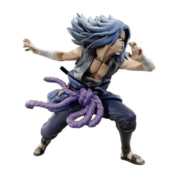 Figurin - BANDAI - Uchiha Sasuke - Naruto Shippuden - Colosseum 11cm