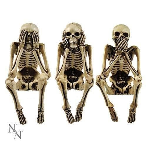 KONSTIG ELLER UNDERBAR NEMESIS NU - SET MED 3 SKELETON AV VISDOM - 1