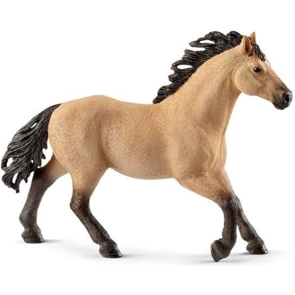 Quarter horse hingstfigur - SCHLEICH - Pedagogisk leksak för barn från 3 år och uppåt