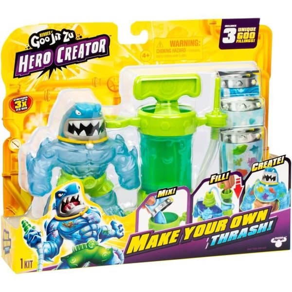 Hero Creator Thrash Figure 11cm - HERoes OF GOO JIT ZU - Custom Texture Creation Kit