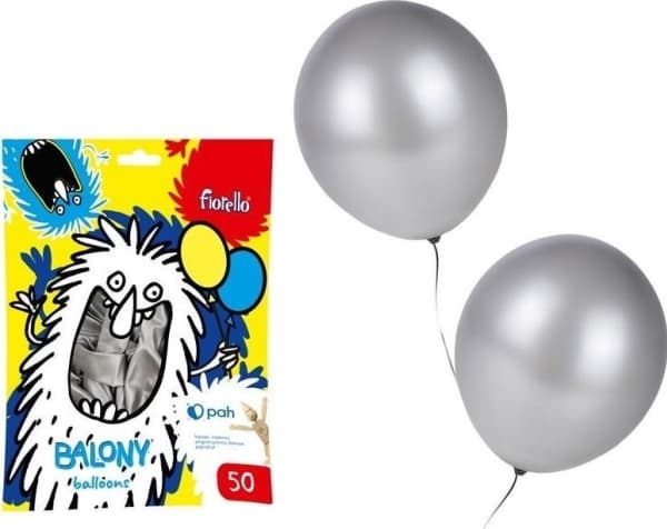 Hopeiset ilmapallot (50kpl) FLORELLO