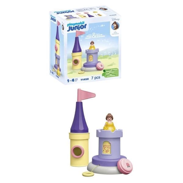PLAYMOBIL Junior 71458 Belle, Torn med musik, Disney, Från 12 månader