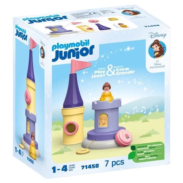 PLAYMOBIL Junior 71458 Belle, Torn med musik, Disney, Från 12 månader