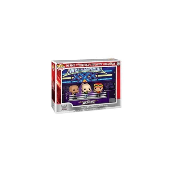 WWE POP MOMENTS DELUXE VINYL PACK 3 FIGURINES WRESTLEMANIA 30 ÖPPNING