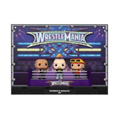 WWE POP MOMENTS DELUXE VINYL PACK 3 FIGURINES WRESTLEMANIA 30 ÖPPNING