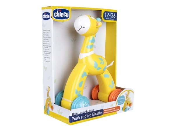 Chicco Classic Girafe Push&Go, 12 kuukautta, 4 pyörää, monivärinen