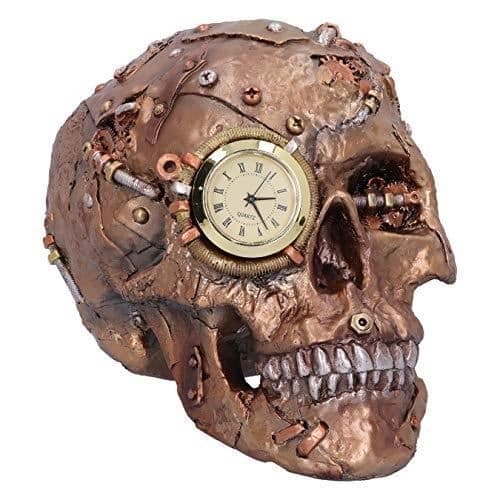 NEMESIS NOW BRONS STEAMPUNK SKELETT FIGUR 19 CM U5471T1