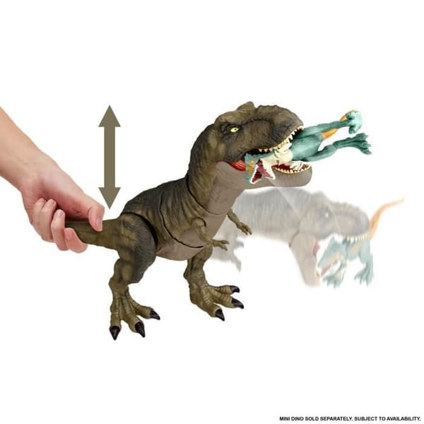 Dinosauriefigur - Jurassic World - T-Rex Extreme Bite - 50 cm ljud och ledad - Från 4 år