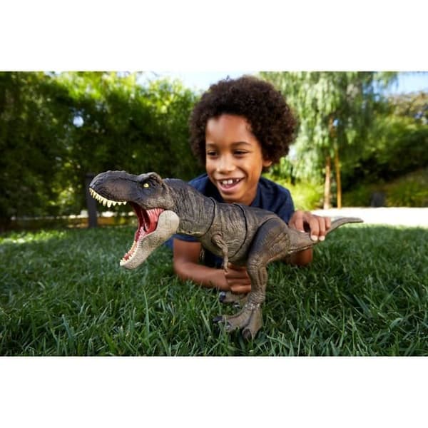 Dinosauriefigur - Jurassic World - T-Rex Extreme Bite - 50 cm ljud och ledad - Från 4 år