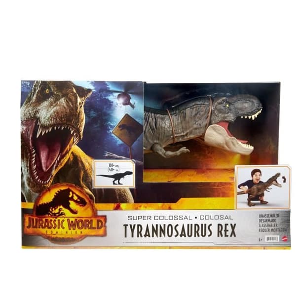 Dinosauriefigur - MATTEL - Jurassic World T-Rex Super Colossal - 60cm - Från 4 år