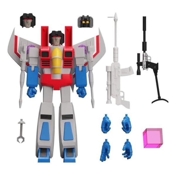 Figur - SUPER7 - Transformers - Starscream G1 - 18 cm - Ledad med tillbehör